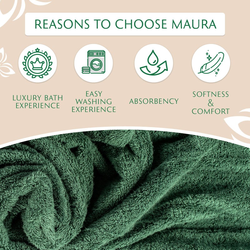 MAURA 6-Pack Premium Turkish Washcloth Set - Ultimate Luxury with Soft, Thick, Super Absorbent, and Oversized Cotton Face Towels - Ideal for a Hotel & Spa Quality Experience in Classic White Elegance - Image 4